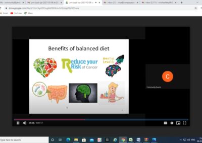 Webinar on Healthy Meal, Healthy Mile