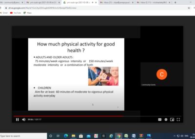 Webinar on Healthy Meal, Healthy Mile