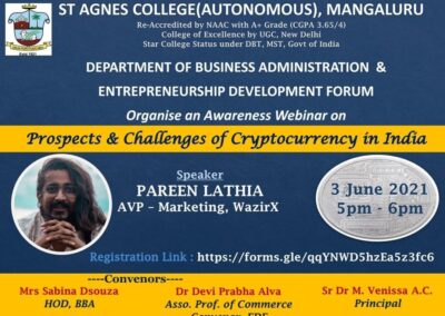 Webinar on - Cryptocurrency