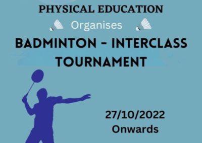 Interclass Badminton Tournament