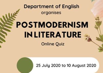 Postmodernism in Literature (Online Quiz)