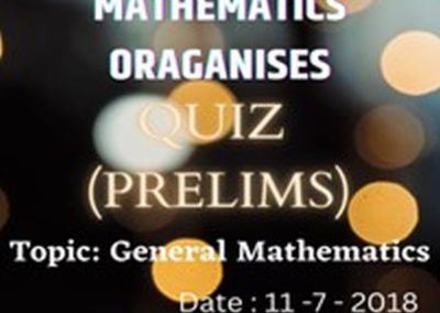 Quiz-General Mathematics