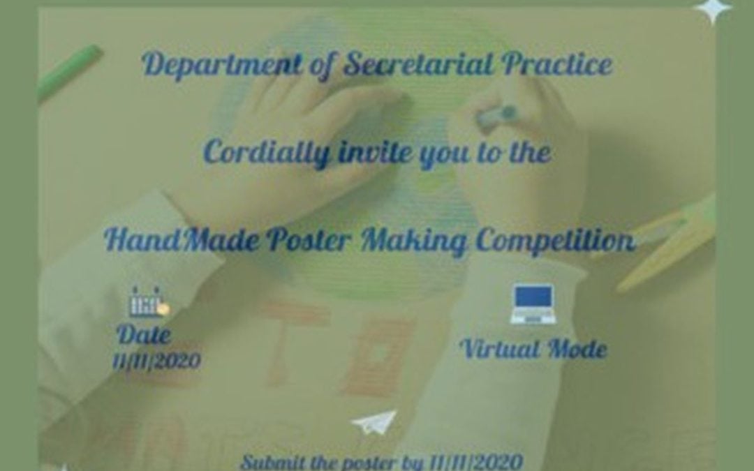 Hand Made Poster Making Competition