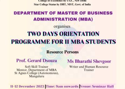 MBA Orientation Programme