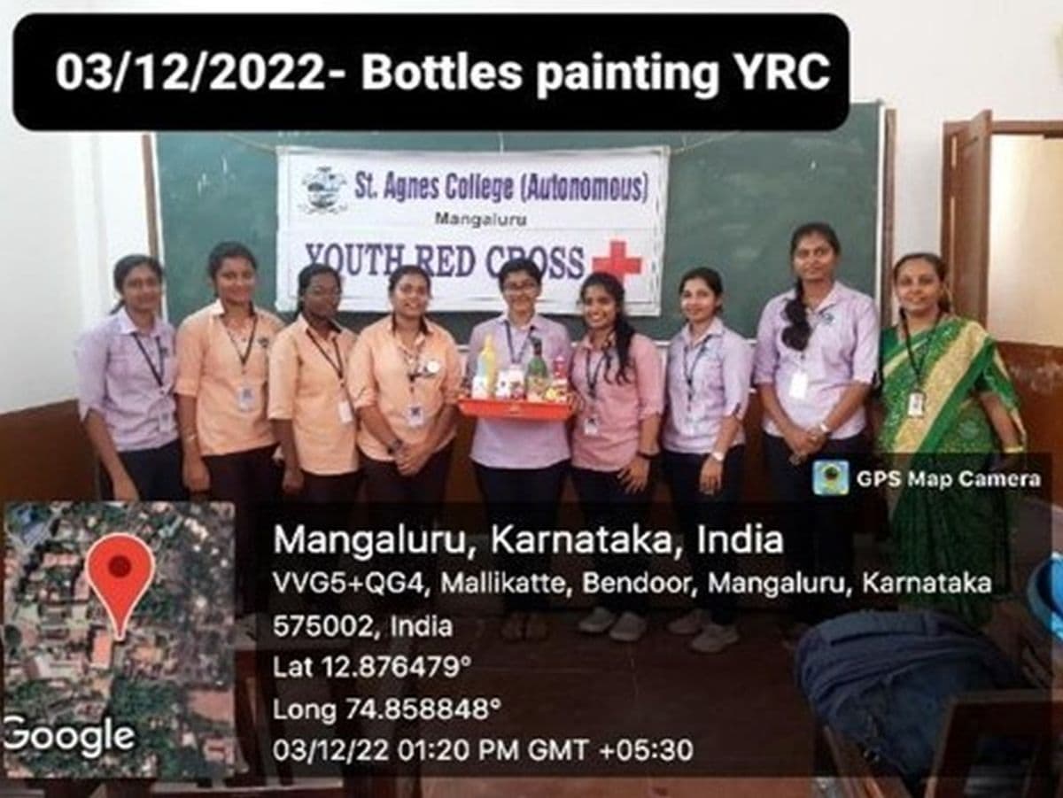 Bottle Painting Competition St Agnes College Autonomous Mangaluru   Ftrd Agnes Bottle Painting Competition 01 