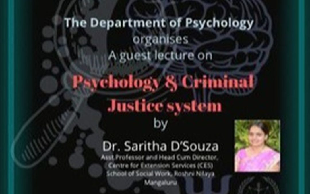 Guest Lecture on Psychology and Criminal Justice