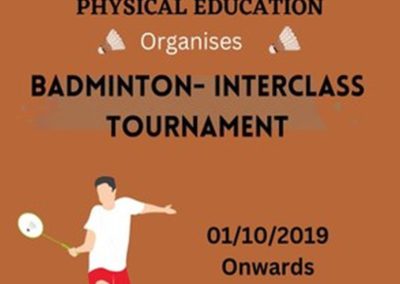 Interclass Badminton Tournament