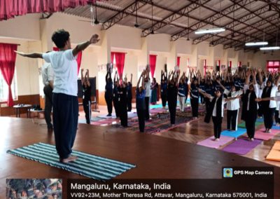 Outreach Program - International Yoga day at St Marys PU College