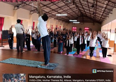 Outreach Program - International Yoga day at St Marys PU College