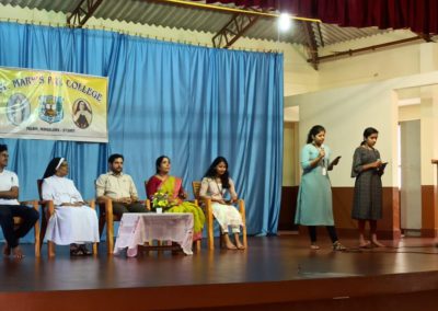 Outreach Program - International Yoga day at St Marys PU College