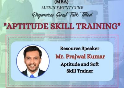 Session on “Aptitude Skill Training”