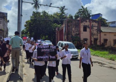 A silent protest in solidarity