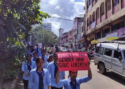 A silent protest in solidarity