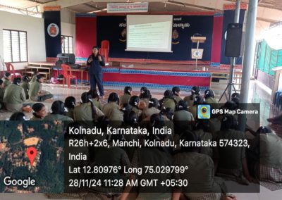 Health awareness and check-up camp at government high school, manchi, kolnadu