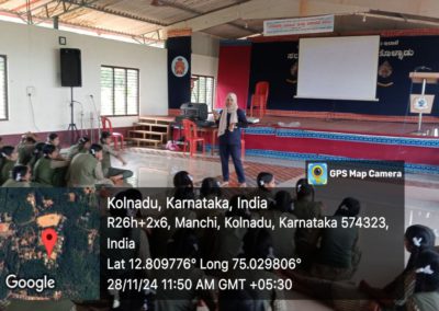 Health awareness and check-up camp at government high school, manchi, kolnadu