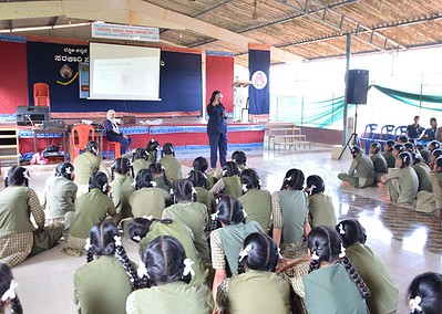 Health awareness and check-up camp at government high school, manchi, kolnadu