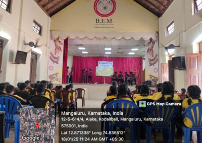 An Outreach Program and Session on Mobile Phones held at BEM Moegling School