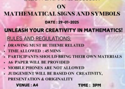 Mathematical Signs and Symbols drawing competition